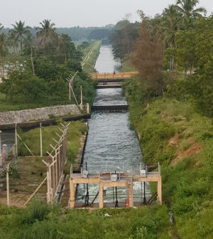 The Canal that flows around the Factory